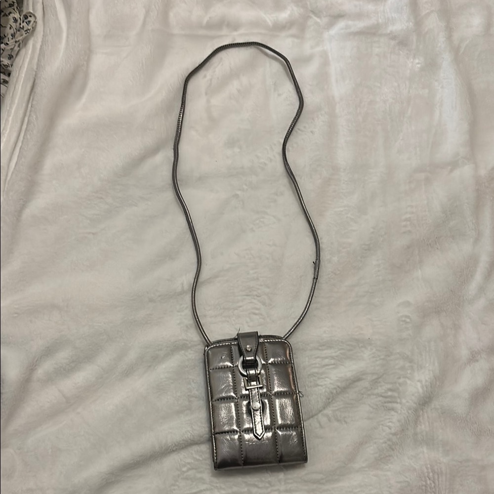 Zara Silver Crossbody Bag